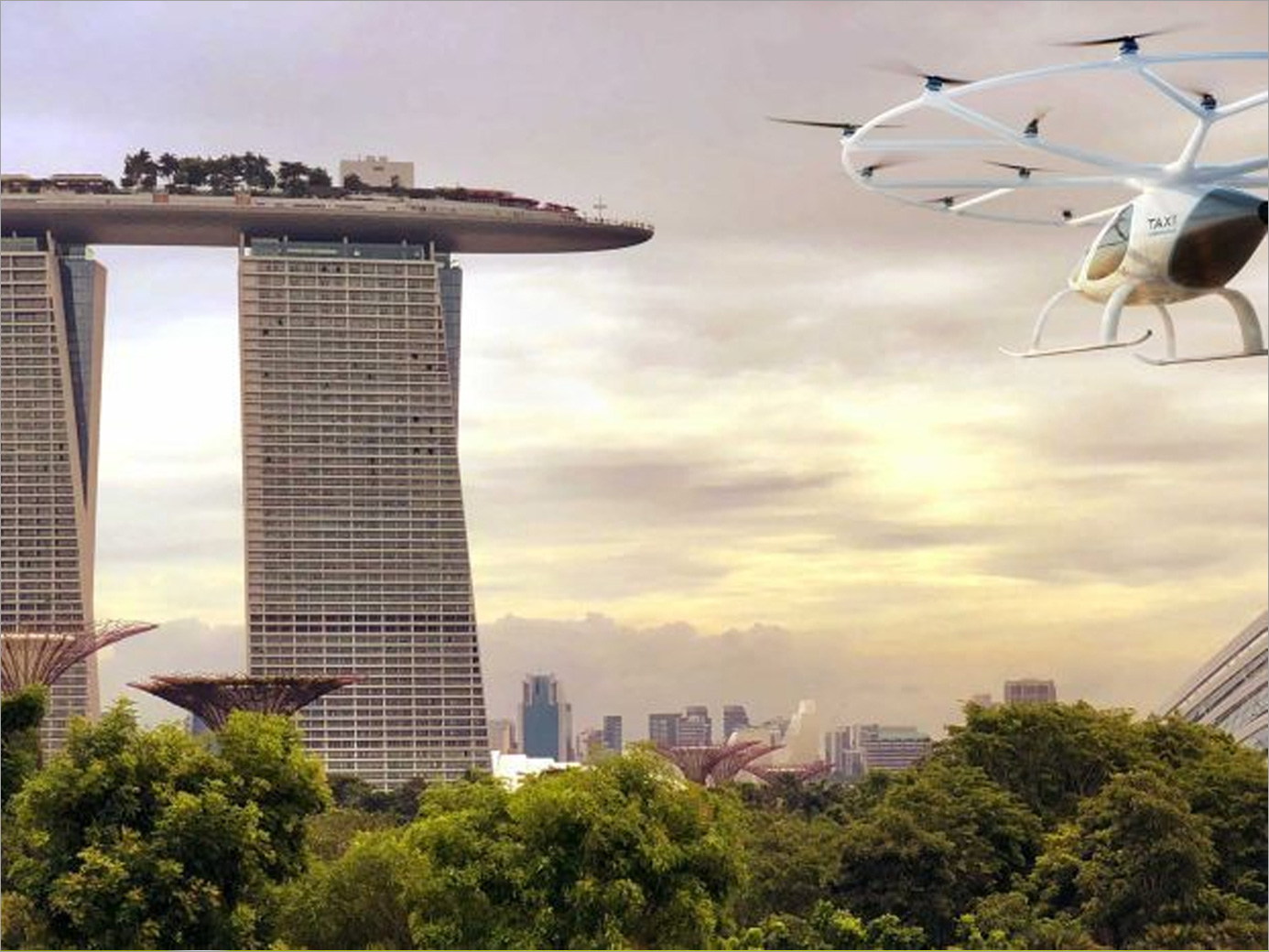 新加坡2019年空中計程車試飛，你是否認為有機會成真？